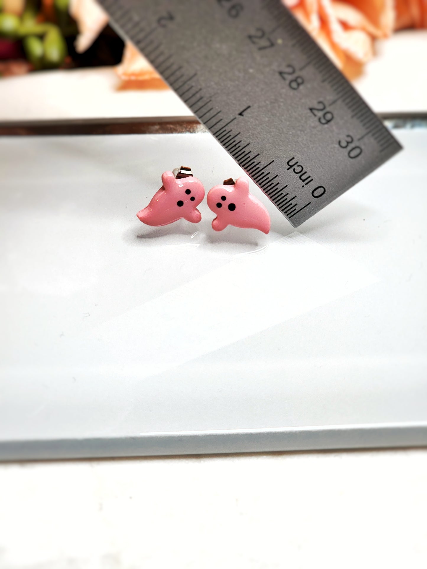 Baby Pink Ghost Studs