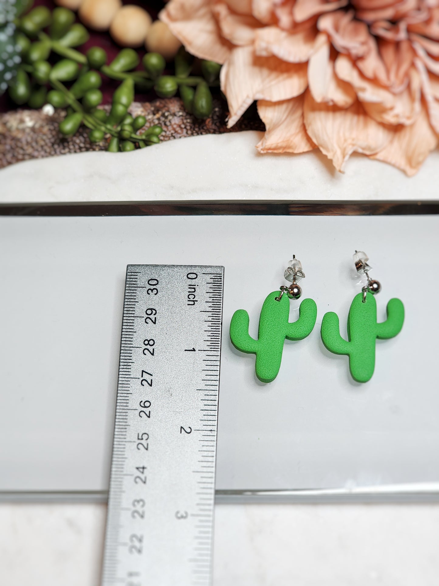 Green Cactus Dangle