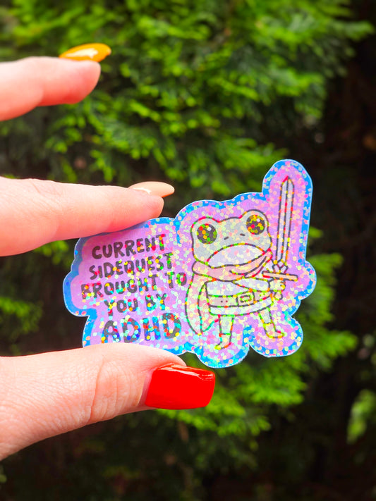 Current Side Quest ADHD Sticker