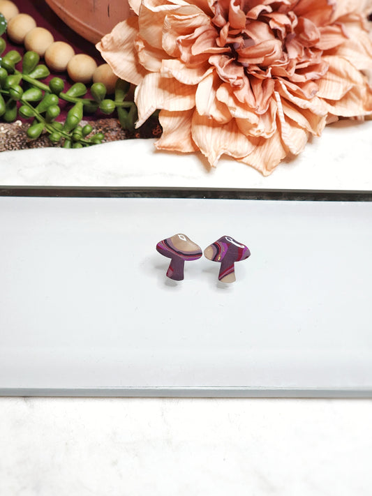 Geode Mushroom Stud