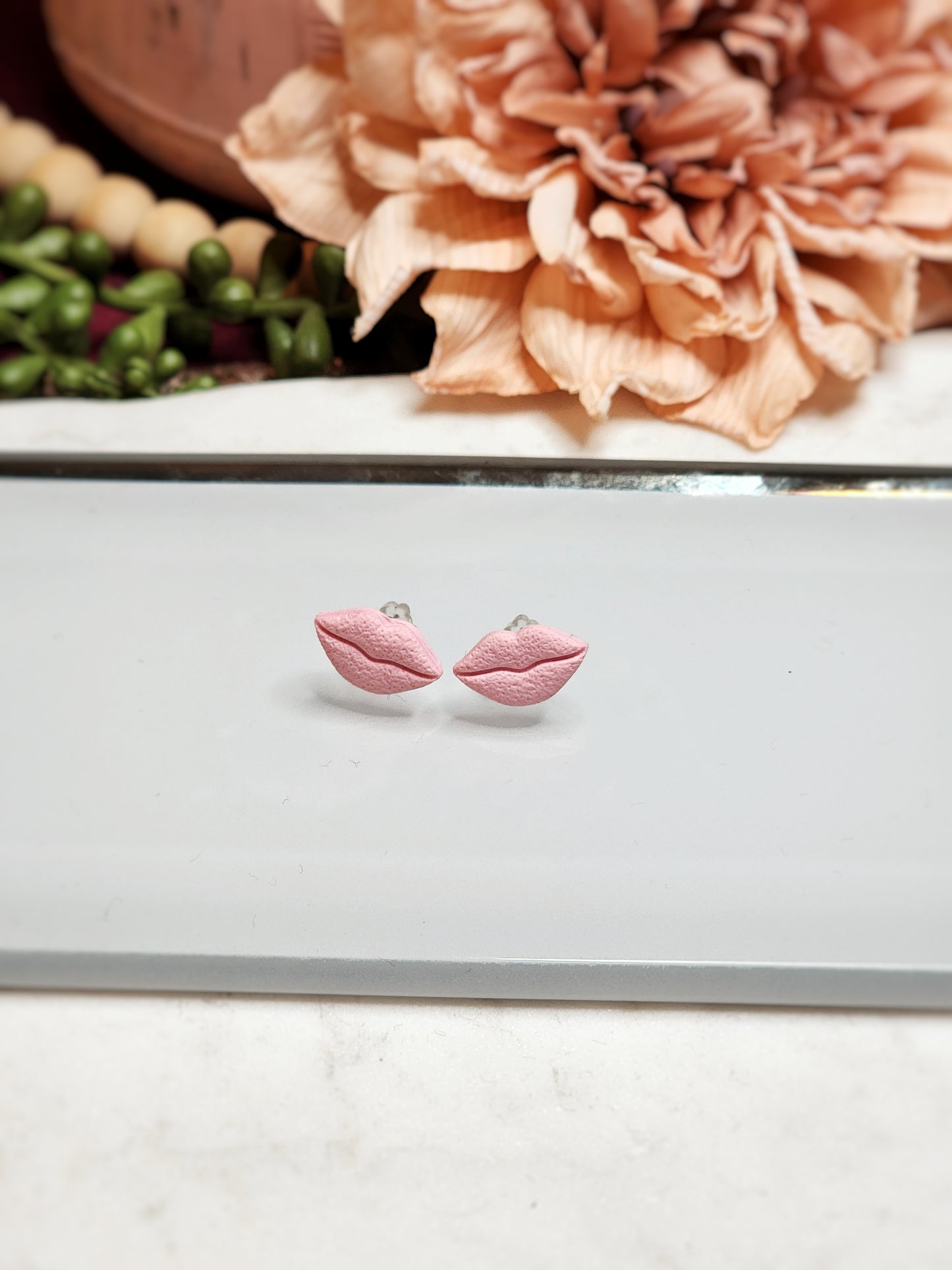 Baby Pink Lip Studs