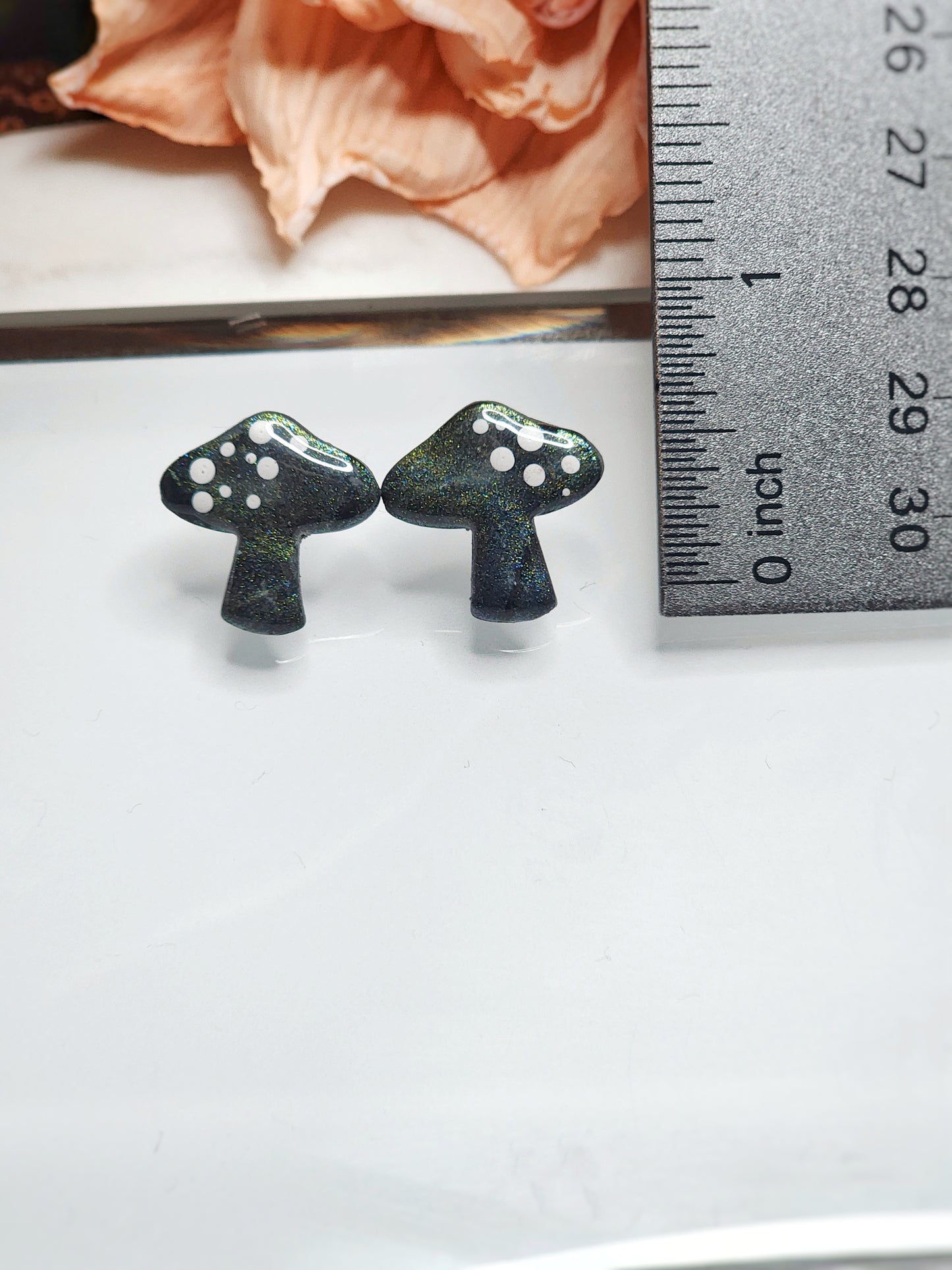 Labradorite Mushroom Stud