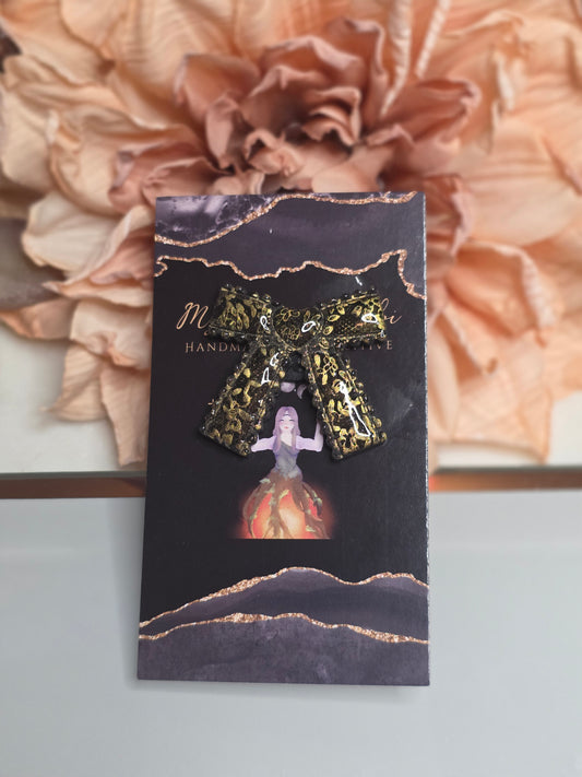 Gold Lace Bow Jibbitz