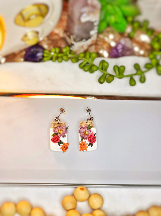 Mason Jar Flower Dangles