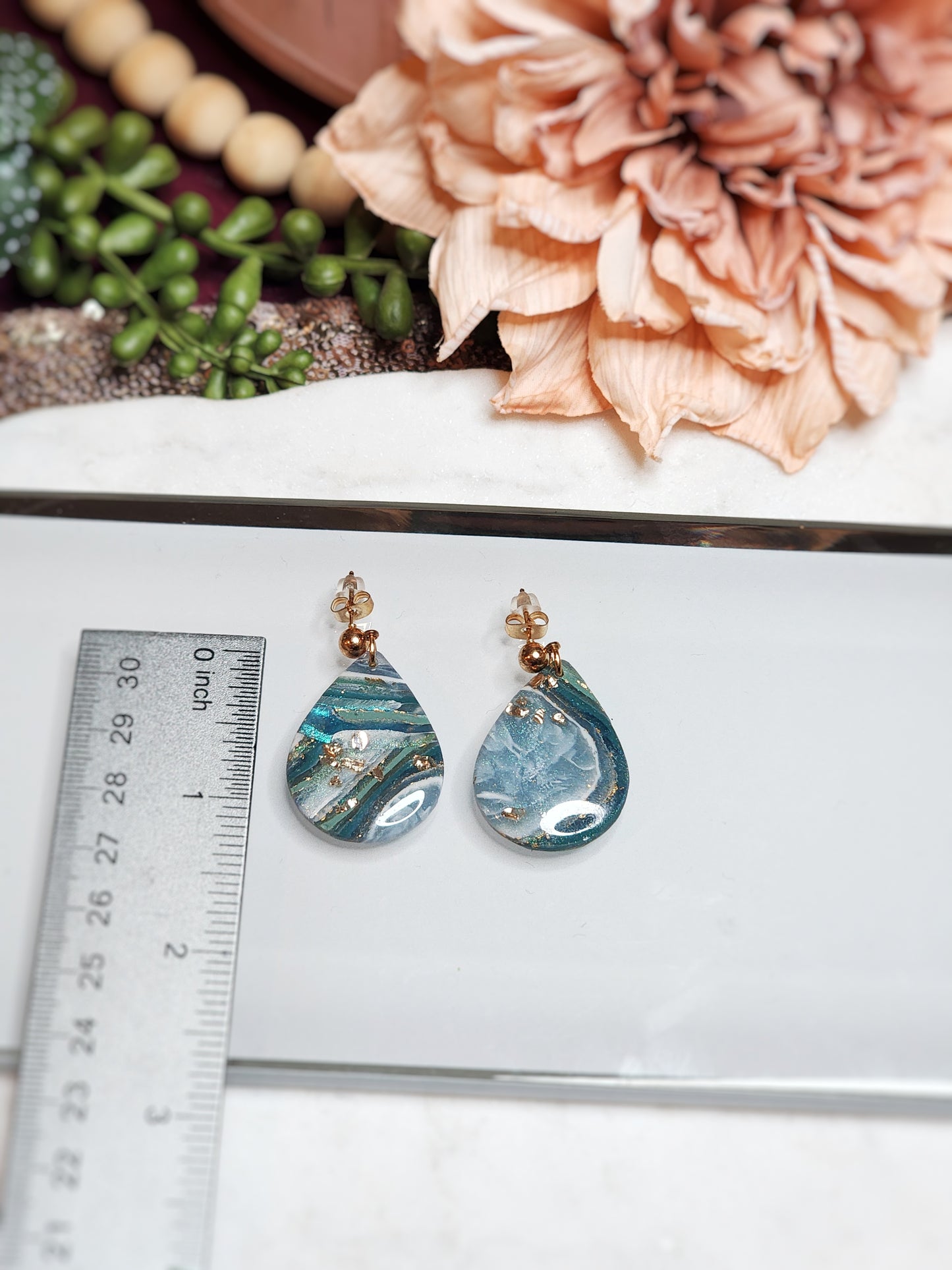 Geode Teardrop Dangle