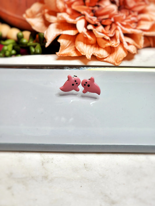 Baby Pink Ghost Studs