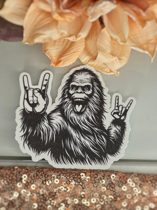 Rock On Sasquatch Sticker
