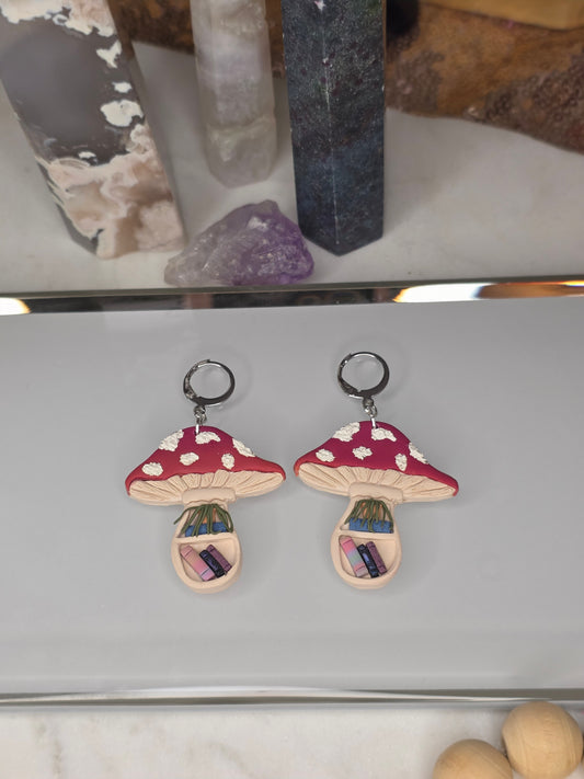 Bookshelf Earrings