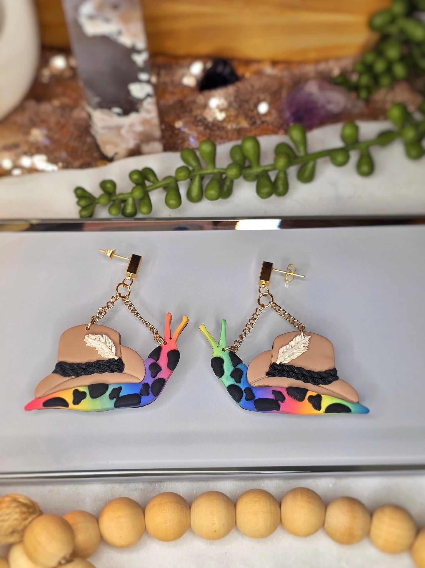 Rainbow Slugs W/Feathers