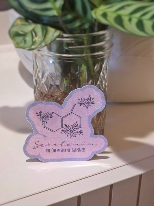 Serotonin Chemistry Sticker