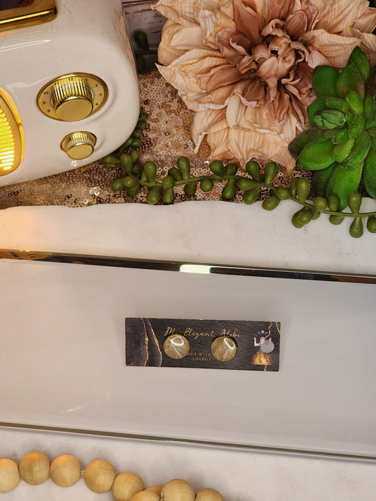 Faux Quartz Studs